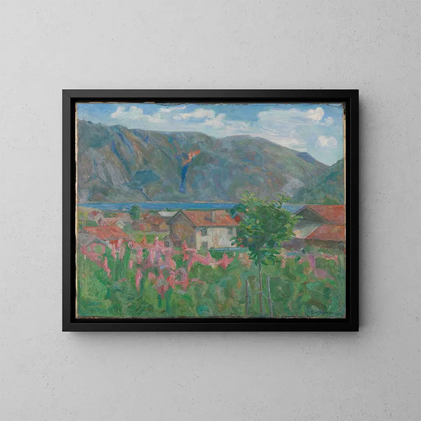 Salt Lake Painting - Oluf Wold-Torne — framed artwork on a wall