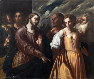 The Christ and the adulteress - Onofrio Palumbo — artwork view