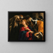 The Christ among the Doctors - Orazio Borgianni — framed artwork on a wall