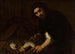 a man eviscerating a fish - Orazio Fidani — artwork view