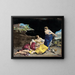 Lot et ses filles - Orazio Gentileschi — framed artwork on a wall