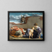 Repos sur la fuite en Égypte - Orazio Gentileschi — framed artwork on a wall