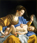 The Virgin with the Sleeping Child Jesus - Orazio Gentileschi — artwork view