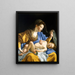 The Virgin with the Sleeping Child Jesus - Orazio Gentileschi — framed artwork on a wall