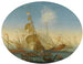 a naval battle between Turks and Christians - Orazio Grevenbroeck — artwork view