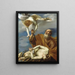 The Sacrifice of Isaac - Orazio Riminaldi — framed artwork on a wall