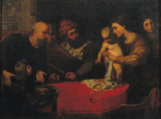 L'Enfant Moïse jette la couronne du Pharaon - Orazio de Ferrari — artwork view