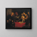 L'Enfant Moïse jette la couronne du Pharaon - Orazio de Ferrari — framed artwork on a wall
