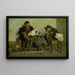 A political shoemaker - Orfeo Orfei — framed artwork on a wall