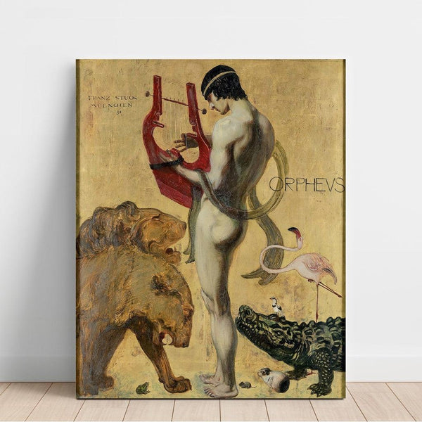 Reproduction of the painting Orpheus and the Animals - Franz von Stuck