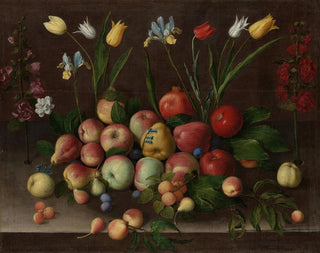 Fruit and flower painting - Orsola Maddalena Caccia — artwork view