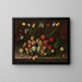 Fruit and flower painting - Orsola Maddalena Caccia — framed artwork on a wall