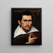 Portrait of a Press - Ortensio Crespi — framed artwork on a wall