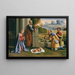 L'Adoration des bergers - Ortolano — framed artwork on a wall