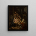 L'Adoration des Mages - Oscar Pierre Mathieu — framed artwork on a wall