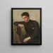 Portrait Painting of Hermann Dischler - Oscar Arthur Bluhm — framed artwork on a wall