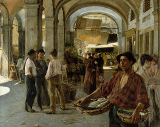 a Venetian covered market - Oscar Björck — artwork view