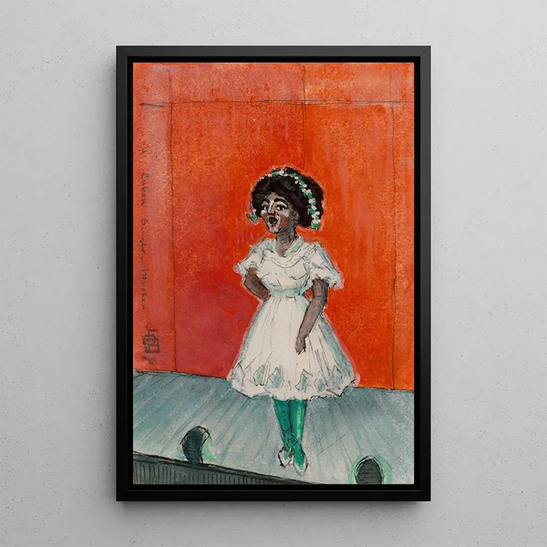 a Cuban singer Hoboken - Oscar Bluemner — framed artwork on a wall