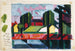 Study for Old Red Green Canal - Oscar Bluemner — artwork view