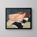 Nude Woman Painting - Oscar Ghiglia — framed artwork on a wall