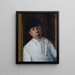 Portrait of a Lady - Oscar Ghiglia — framed artwork on a wall