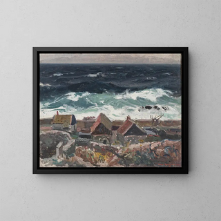 The Sea Near Christians - Oscar Hullgren — framed artwork on a wall