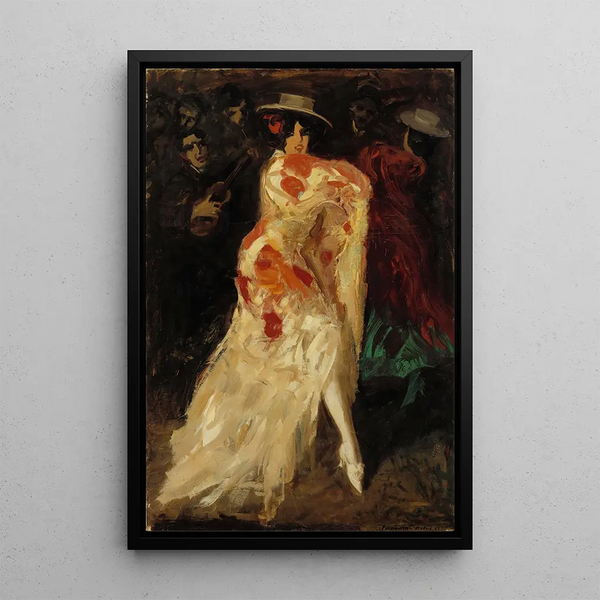 Spanish Dancer Tango - Oscar Parviainen — framed artwork on a wall