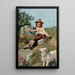 L'Enfance de Giotto - Oscar Pereira da Silva — framed artwork on a wall