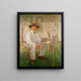 Self-portrait - Oscar Stenvall — framed artwork on a wall