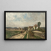 Landscape near Grez-sur-Loing - Oscar Trn — framed artwork on a wall