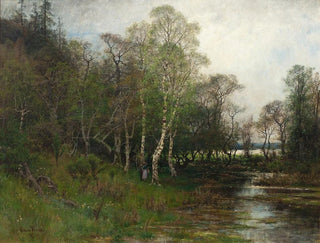 a spring landscape motif from Tullinge in Södermanland - Oscar Trn — artwork view