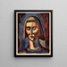 Jeanne - Oscar Weissbuch — framed artwork on a wall