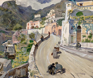 View of Positano - Oskar Laske — artwork view