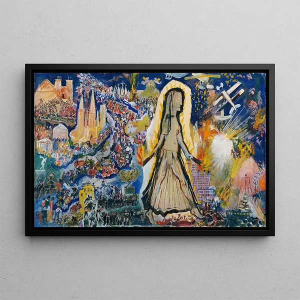 The Time - Oskar Laske — framed artwork on a wall