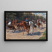 "Sortie à cheval et promenade en voiture" by Oskar Mert — framed artwork on a wall