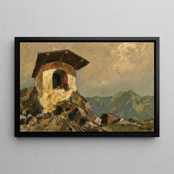 Oratory Painting - Oskar Mulley — framed artwork on a wall