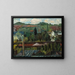 View of the nursery at the Prag cemetery in Stuttgart - Oskar Schlemmer — framed artwork on a wall