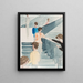 Staircase Bauhaus - Oskar Schlemmer — framed artwork on a wall