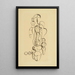 Concentric Group Plan K1 - Oskar Schlemmer — framed artwork on a wall