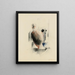 Three Heads - Oskar Schlemmer — framed artwork on a wall