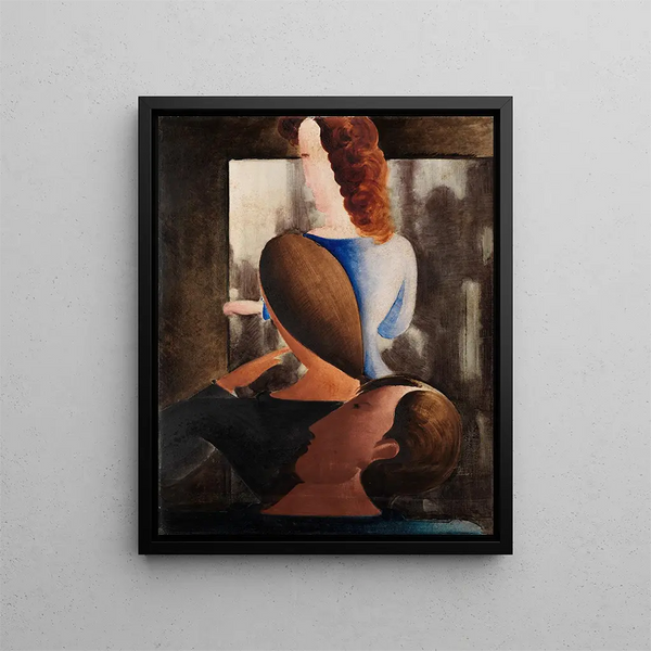 Trois avant l'ombre - Oskar Schlemmer — framed artwork on a wall