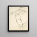 Figure se penchant en arrière - Oskar Schlemmer — framed artwork on a wall