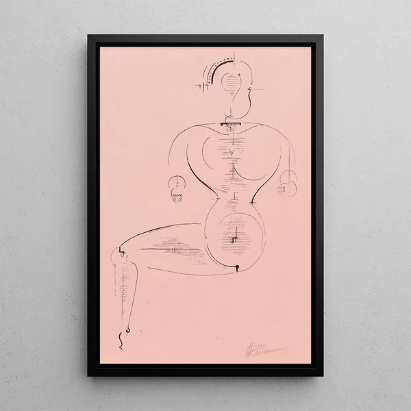 Figure H 2 - Oskar Schlemmer — framed artwork on a wall