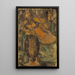 Group of four with diagonal profile - Oskar Schlemmer — framed artwork on a wall