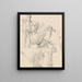 Group Pointillist - Oskar Schlemmer — framed artwork on a wall