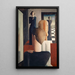 Interior painting with five Roman figures - Oskar Schlemmer — framed artwork on a wall