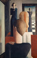 Interior painting with five Roman figures - Oskar Schlemmer — artwork view