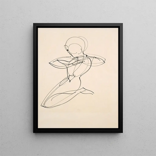 Oskar Schlemmer - Kneeling Figure.webp