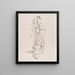 Plan of the figure of the concentric group K1 - Oskar Schlemmer — framed artwork on a wall