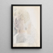 Head in profile - Oskar Schlemmer — framed artwork on a wall